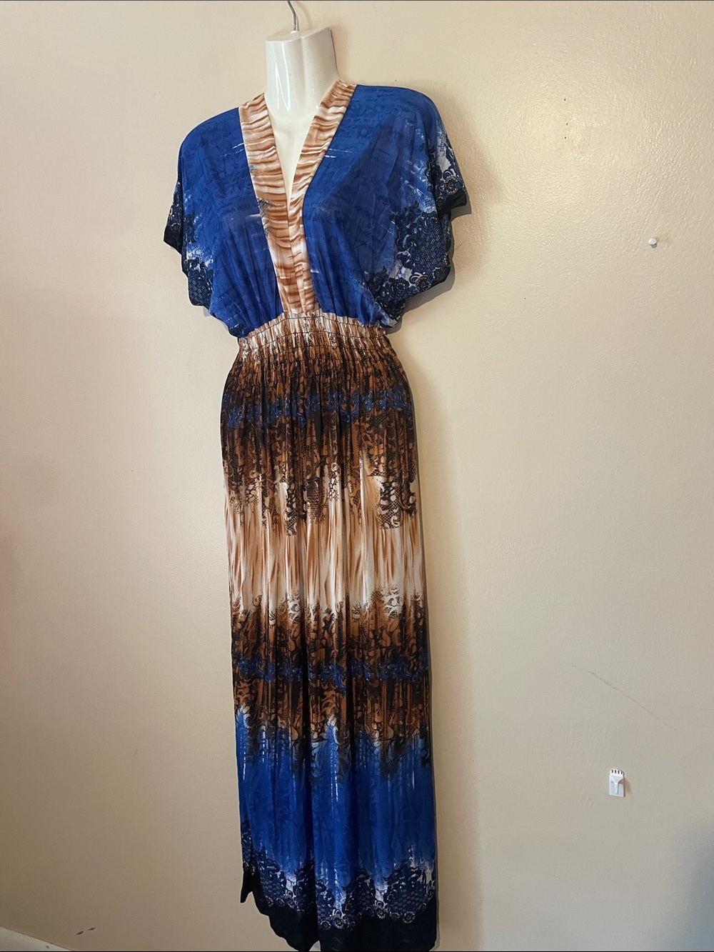 Women’s maxi dress size large boho Gypsy bohemian dress